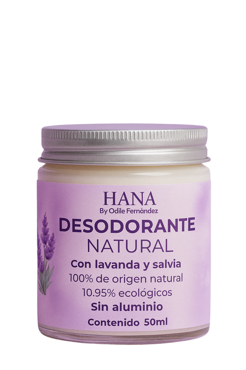 Desodorante natural HANA by Odile Fernández.Con lavanda y salvia.