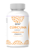 Extracto de Cúrcuma Cursol + Mix Probióticos + Pimienta OFM 60 cápsulas