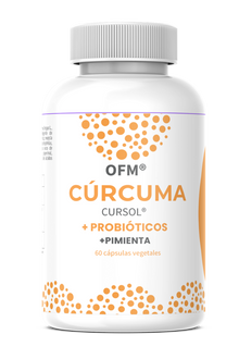 Extracto de Cúrcuma Cursol® · Mix Probióticos + Pimienta · 60 cápsulas