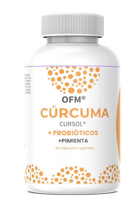 Extracto de Cúrcuma Cursol® +Mix Probióticos+ Pimienta. 60 Cápsulas