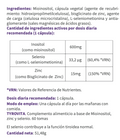 Tyrovita OFM tiroides con myo-inositol, selenio y zinc 60 cápsulas