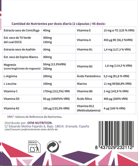 MENOPAUSE OFM. 90 Cápsulas