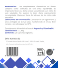 Mag4nesio OFM magnesio 120 cápsulas